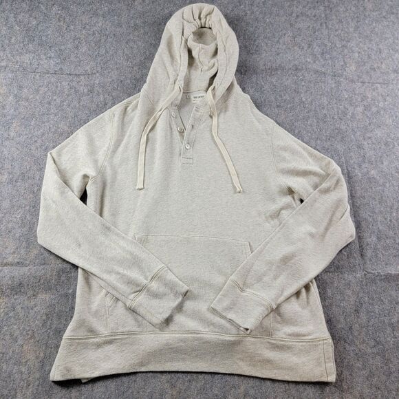 Todd Snyder Issued By: The Garment Dyed Hoodie Sweatshirt size M Gray *Flaw* - Picture 1 of 10